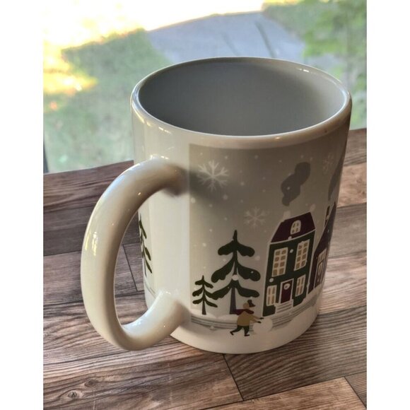 DesignPac Coffee Mug Winter Village Snow Scene Holiday Season Christmas Cottages - Picture 8 of 9